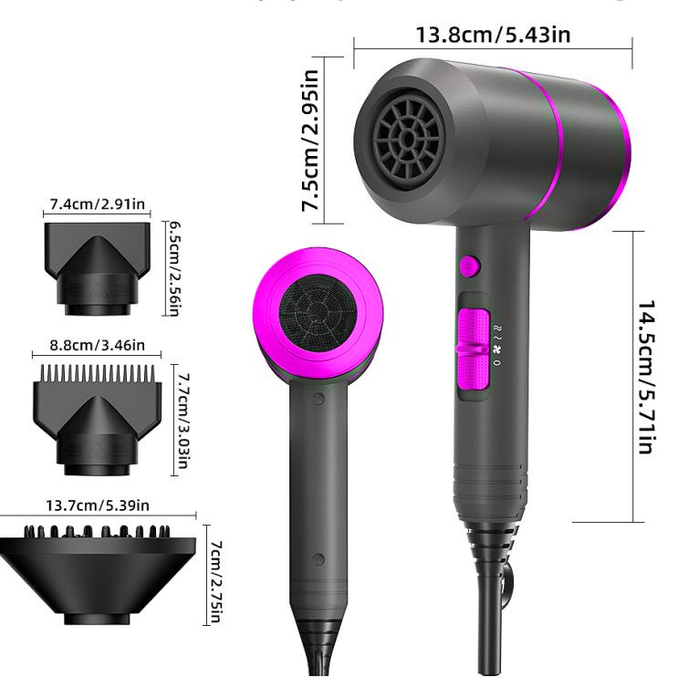 220V Professioneller Hochleistungs-Haartrockner - Haushaltsfreundlich, Konstante Temperatur für Salon-Qualitätsergebnisse