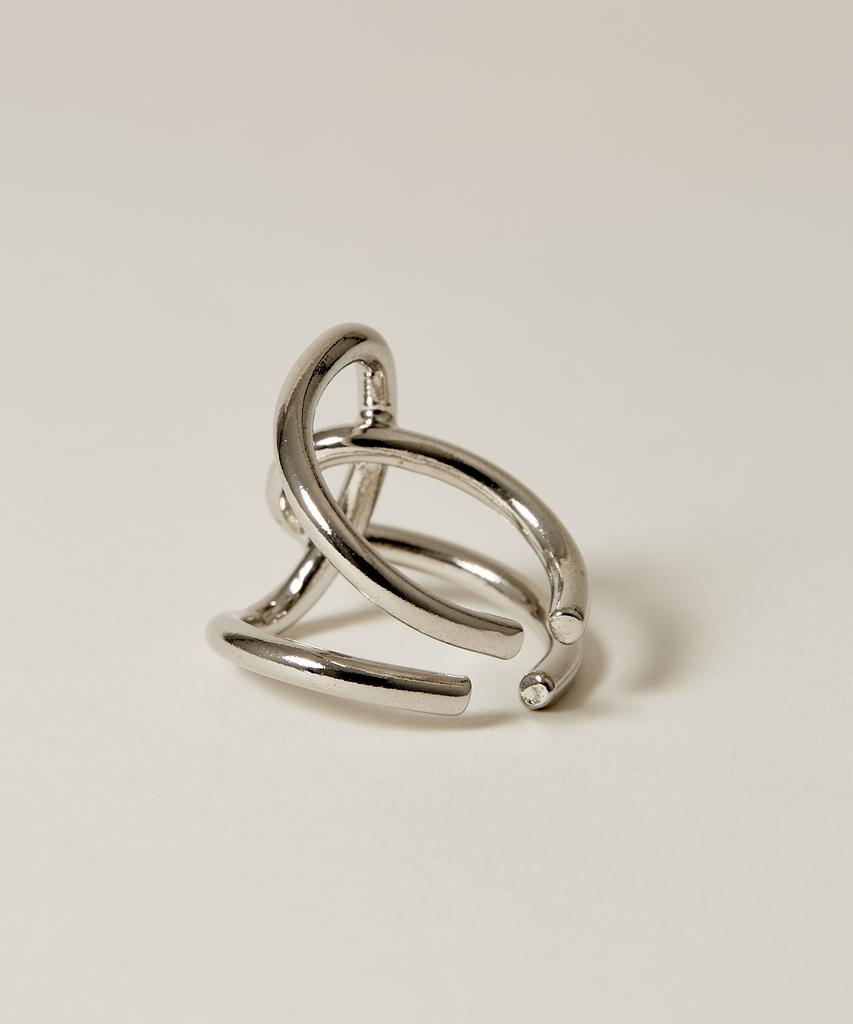 Novice Tokyo Big Cross Ring / Silver