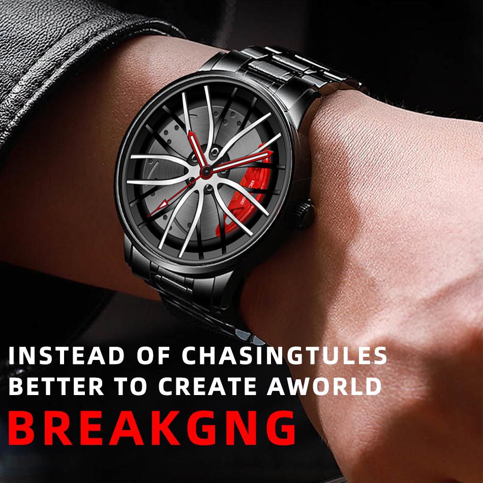 Casual Men's Watch Stainless Steel Watch Fashion Business Men's Watch Sports Watch Personality Watch Quartz Watch