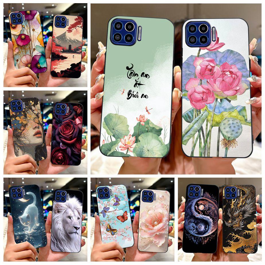 For Motorola Moto One 5G Case Luxury Fashion Painted Cover 6.7'' Soft TPU Phone Case For Motorola One MotoOne 5G Back Cover Bags