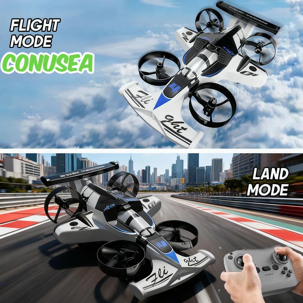 2 In 1 Land-Air Drone Quadcopter Drift Toy Car Rc Helicopter Dual-Mode Stunt Vehicle Remote Control Helicopter Toys Boys Gifts