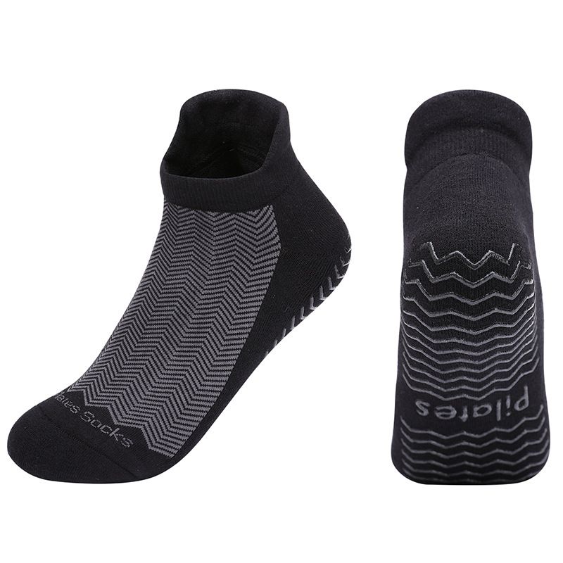 

Men s and Women s Neutral All-Inclusive Fitness Yoga Socks Indoor Venue Playground Pilates Sports Socks Thickened Non-Slip Socks 2206D Black