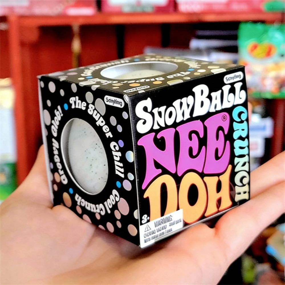 Neues Produkt NeeDoh Schneeball Crunch Schneeball Crunch Stressabbau Spielzeug Knetspielzeug Schönes Würfel Sensorisches Spielzeug für Erwachsene Geschenke