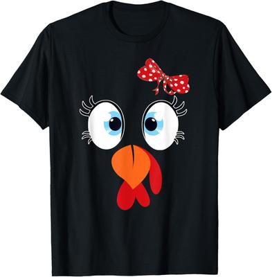 Cute Turkey Face Thanksgiving I'm Thankful Family Unisex T-Shirt