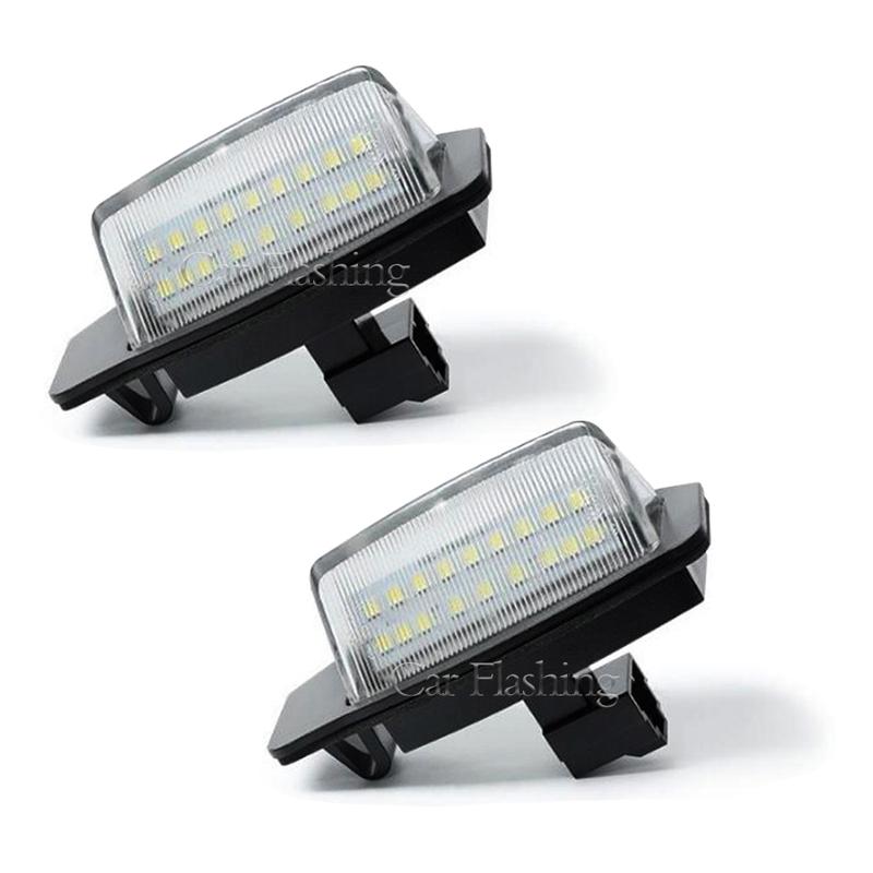 Error Free LED License Number Plate Lights For Mitsubishi Outlander Mk2 Mk3 Eclipse 3 4 Cross Galant Lancer Sportback Xpander
