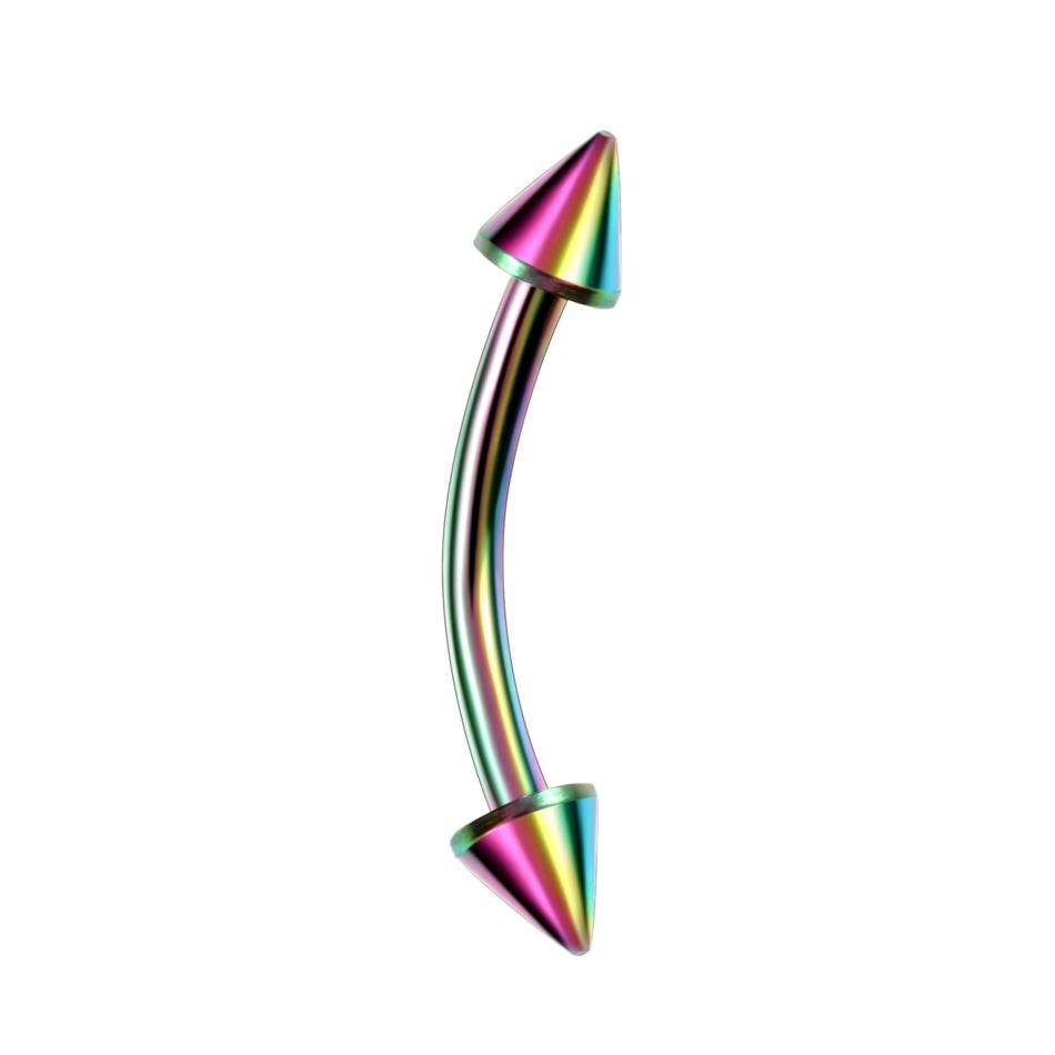 1 τεμ. G23 Δαχτυλίδι Φρυδιών από Τιτάνιο Piercing Εξωτερικό Σπείρωμα Καμπύλο Barbell Banana Piercing Φρυδιών Χόνδρος Αυτιού Tragus Κοσμήματα Σώματος