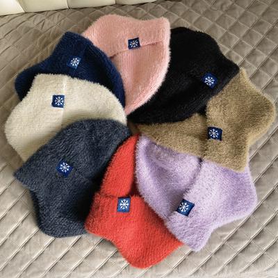 Outdoor Warm Knitted Hats, Winter Wool Earmuffs, Men's and Women's Autumn and Winter Hats, Stretch Thick Windproof Hats, Cycling Hats