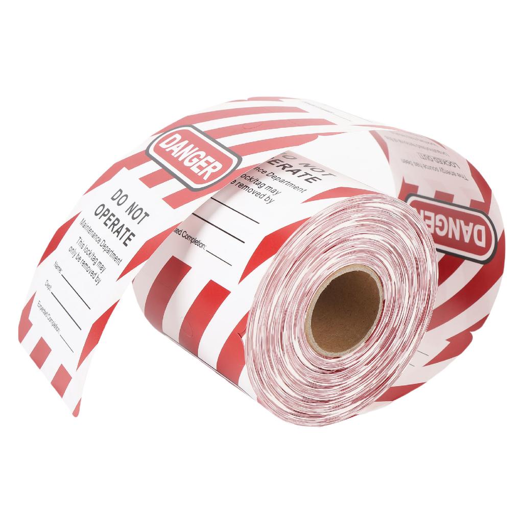 Danger Barricade Tag PP Composite Paper Hole Design Danger Tagout Tags for Industry Plant