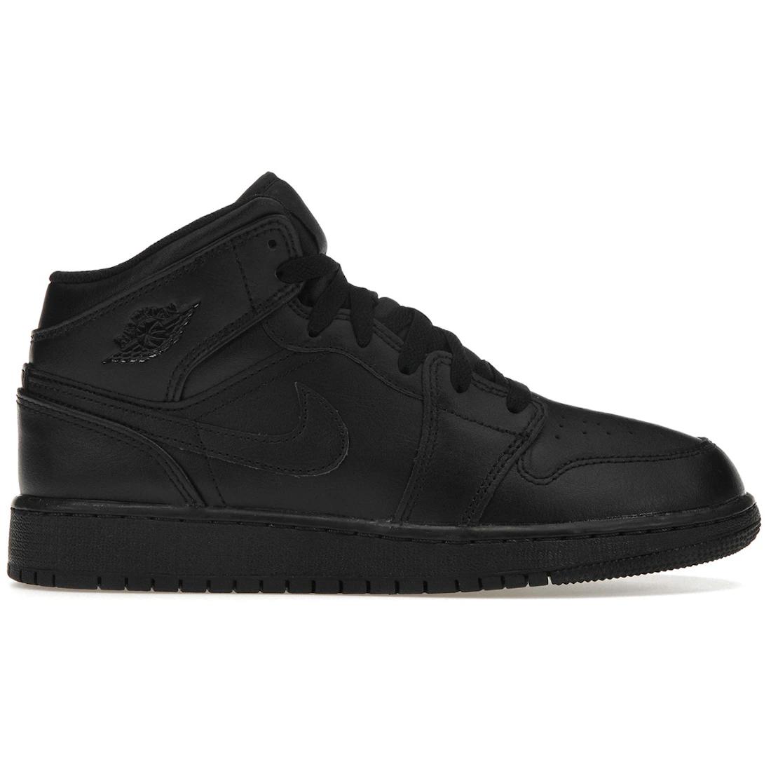 

Sneaker Jordan 1 Mid Triple Black (GS)(554725-093) 36