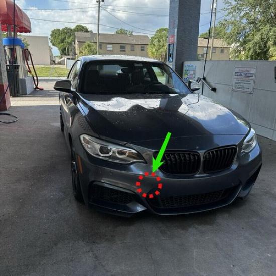 Painted for BMW 2 Series F22 Coupe M-SPORT 2014- Front Bumper Tow Hook Cover