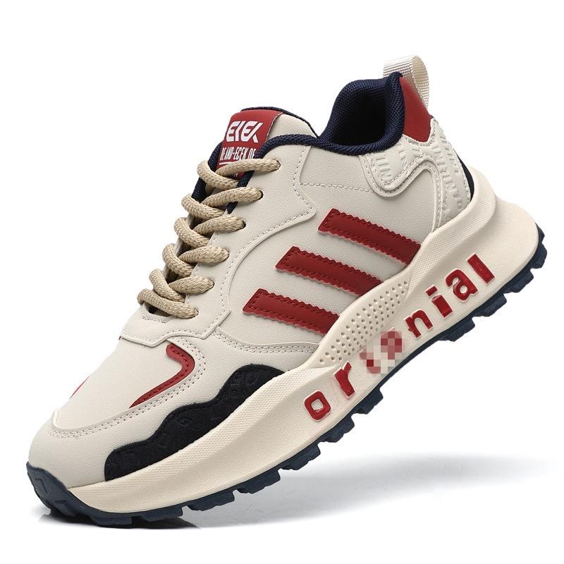 Všestranné pánské boty jaro a podzim pohodlné zvyšující otec boty trendy móda ležérní boty barevně sladěné studentské sportovní běžecké boty
