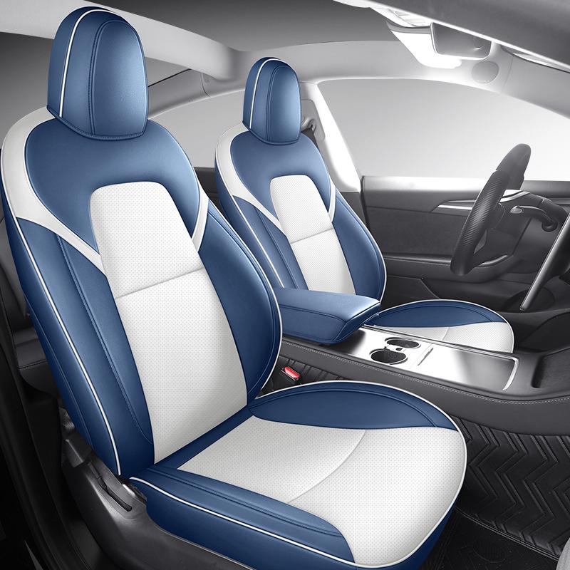 Προσαρμοσμένο Δερμάτινο Κάλυμμα Καθίσματος για Tesla Model 3 2019-2022 - Πλήρης Κάλυψη, Προσαρμοσμένη Εφαρμογή