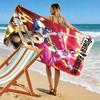 Super-powered Warrior 2D Flat Print Beach Towel, Large Soft Quick Dry Towel for Beach Camping Swimming.NSTJ0928229