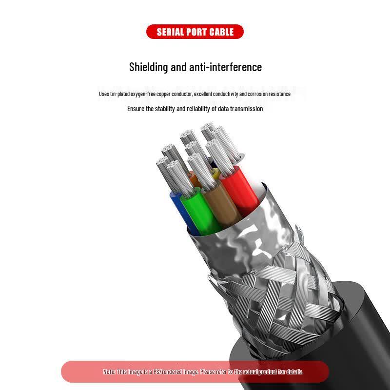 ZONWAN Industrial DB9 Serial Female Connector Cable