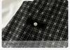 David Bella Children's Dress Autumn Dress Girls' Checkered Dress Baby Stylish Fake Two Skirts