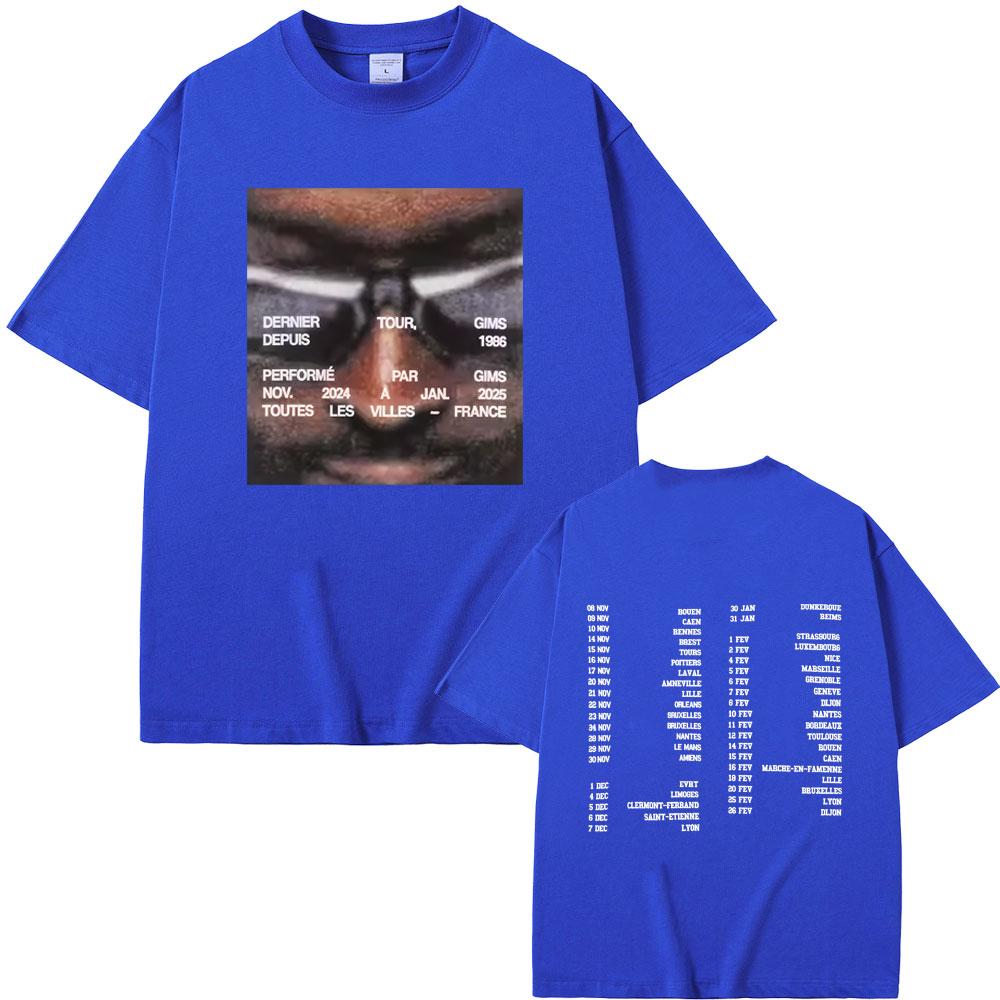 Rapper Gims LES DERNIERES VOLONTES DE MOZART Dernier Tour Tshirt Men Women Hip Hop Fashion Pop Music T Shirts Male Streetwear