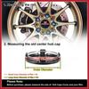 4 Pcs 60mm 61mm Wheel Center Hub Caps Hubcaps Covers Universal for Car Black