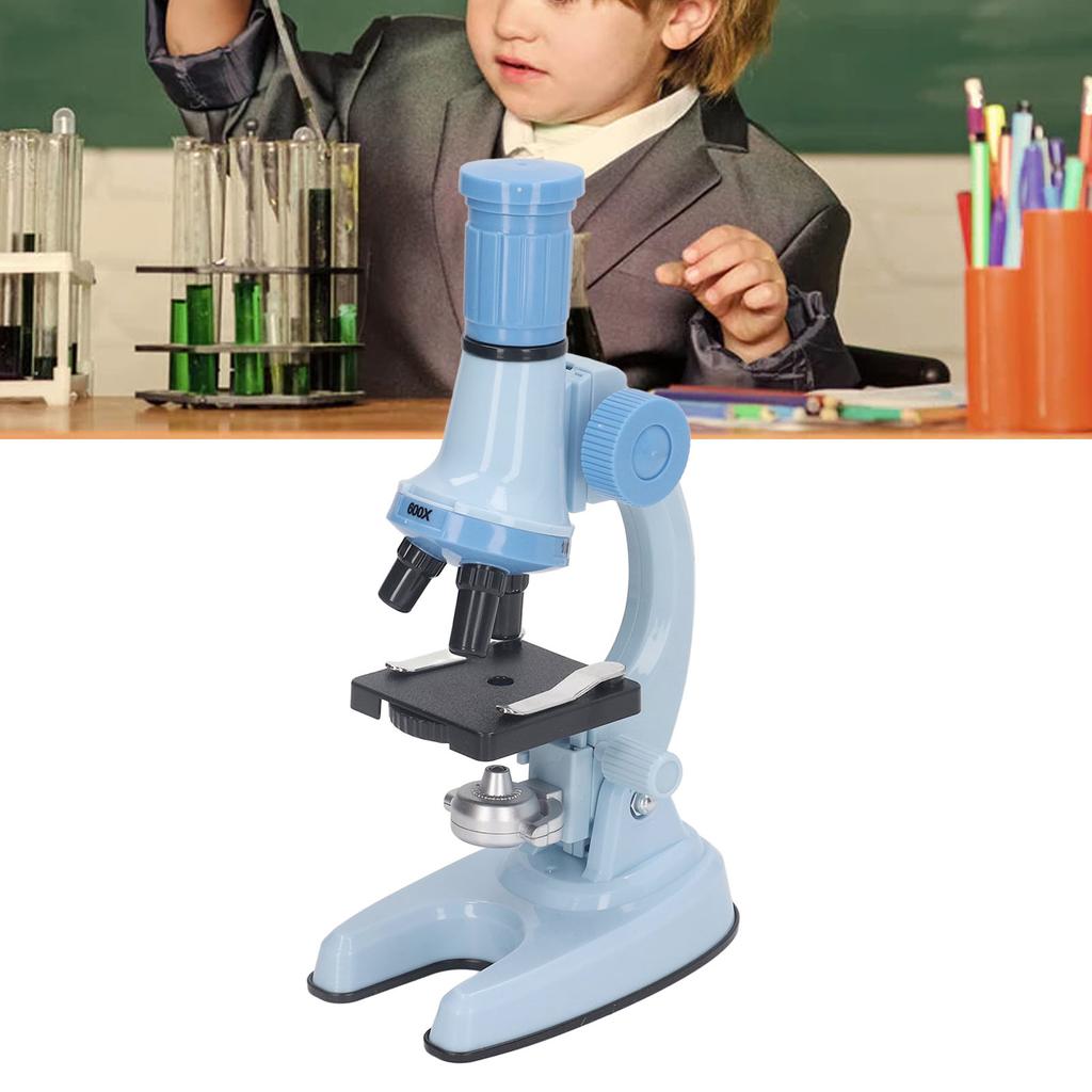 Kids Microscope Set Clr Image Source Science Educational Magnifier Toy with LED Light