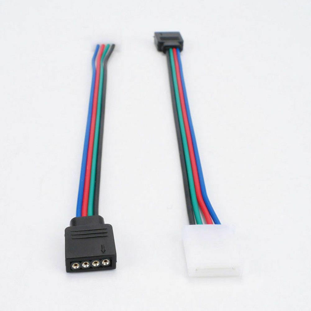 Cable Connector Wiring Harness Male Female Connector Wire PVC Plastic RGB Strip Light 4PIN Combine Light Segments