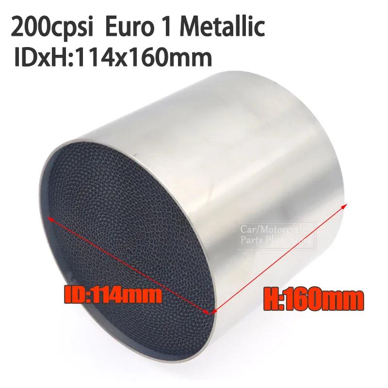 114X100mm 200CPSI High Quality Flow Catalytic Converter Filter Packets Universal Metallic Honycomb Catalytic Converter Metallic Catalyst