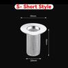 Stainless Steel Sink Drain Strainer Bathroom Sink Bathtub Shower Floor Drain Filter Mesh Basket Anti-Clog Hair Catcher Net
