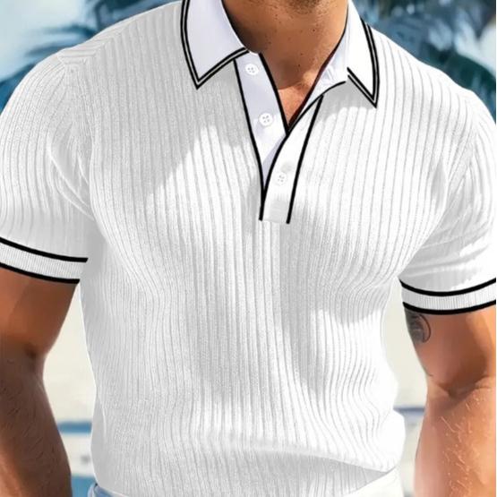 Summer new men's POLO short-sleeved casual simple versatile polo shirt