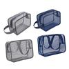 Mesh Toiletry Bag Portable Travel with Handle Storage Bag Shower Essentials Makeup Bag Bath Bag Gym Bag for Guys Women Men Girls