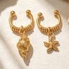 Starfish Seashell Ear Cuff for Non-Pierced Ears - Beach Vacation Ocean Style Women's Accessory