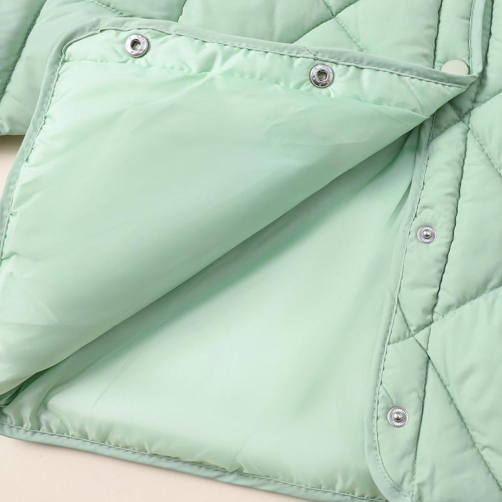 Hibobi Batolecí chlapecká jednobarevná prošívaná bunda na knoflíky