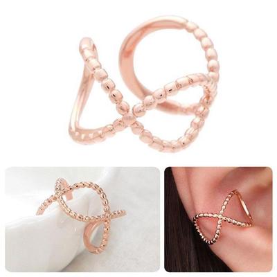 [Onm] Onm 14Kgp Verdrehtes Roségold Ring Armband Ohr-Manschette (S9594018)