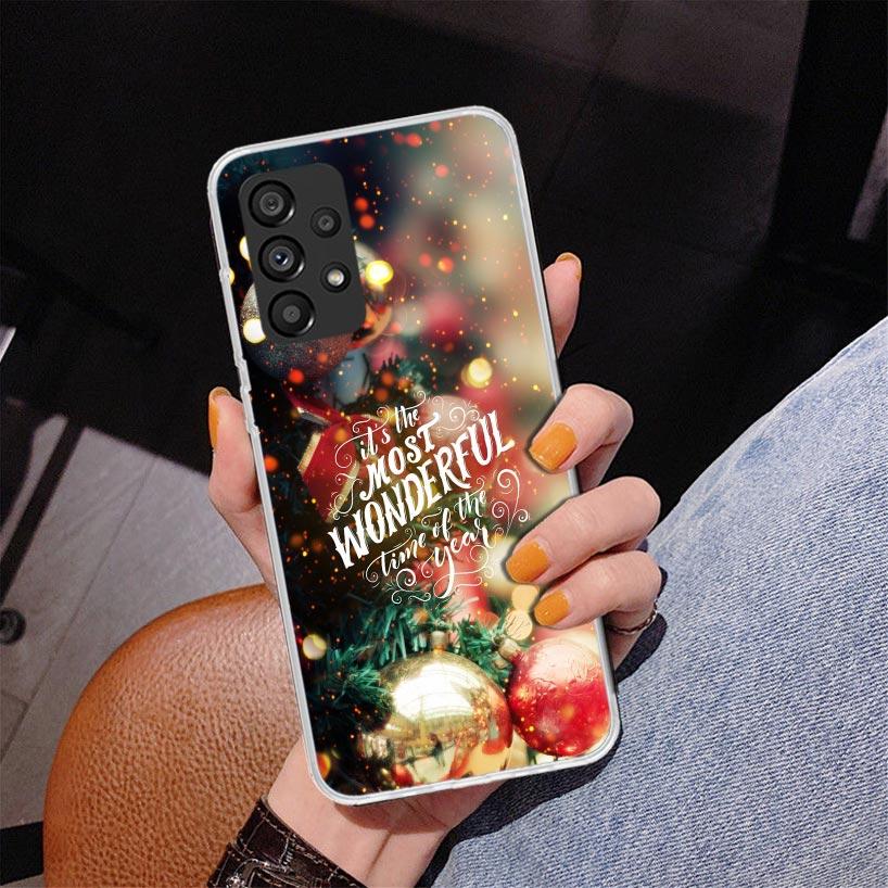 Merry Christmas Tree Snow Phone Case For Samsung Galaxy A17 A16 A15 A14 A13 A57 A56 A55 A54 A53 A37 A36 A35 A34 A33 A26 A25 A24