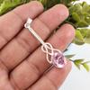 Morganite Pendant, Handmade Gemstone 925 Solid Sterling Silver Pendant Dainty Jewelry, For Engagement Gift