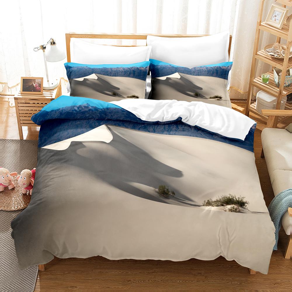 Volcanic Beding Set Single Twin Ful Quen King-Sized Dimensionsd Dimensions Desert Bed Linen Set Aldult Kid Bedrom Thre-piece Suits 3D Print Men