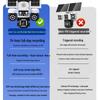 AOV Solar-Powered 360° HD Night Vision Camera with Remote Access and Four-Lens for Indoor/Outdoor Monitoring