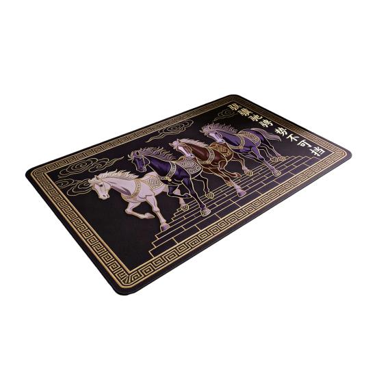 

2026 New Year Entryway Door Mat Year of The Horse Welcome Door Mat Home Living Room Kitchen Bathroom Doorway Entrance Floor Rug 40x60cm A