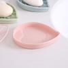 Leaf Shape Soap Box Double Layer Drain Soap Dish Plastic Soap Holder