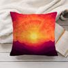 Sunset Gradient Pattern Cushion Cover Soft Short Plush Pillow Cover Smooth Cozy Texture Aesthetic Cushion Case Home Decor