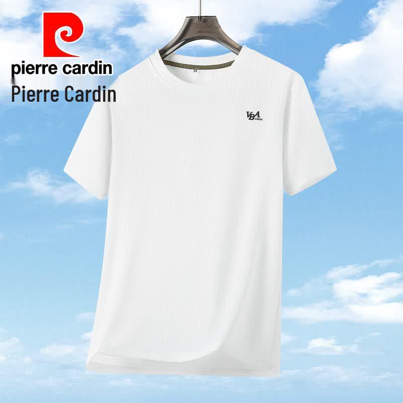 Pierre Cardin Men's Quick-Dry Round Neck Short Sleeve T-Shirt