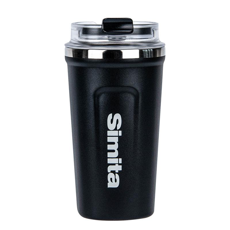Stainless Steel Coffee Cup Coffee Mug Thermos Cup Portable Travel Mug With Lifting Rope Leak-Proof Non-Slip 500ml/400ml