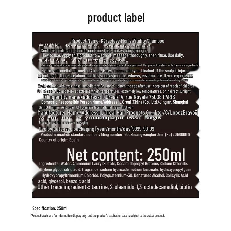 Kerastase Genesis Homme Belebendes Aminosäure-Shampoo