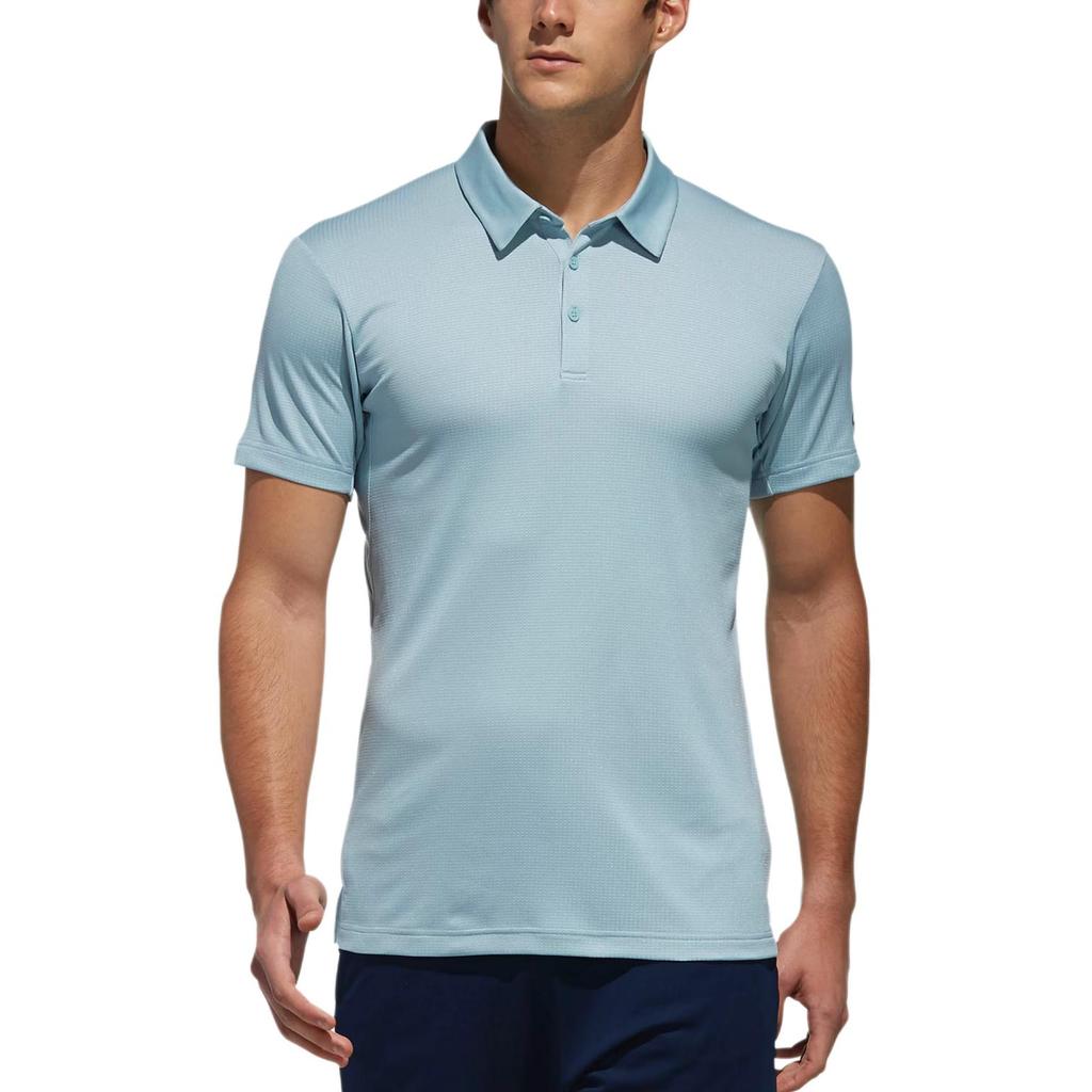 Adidas Polo Shirts Men's Blue Polo Collar Moderate Straight Fit DQ2928
