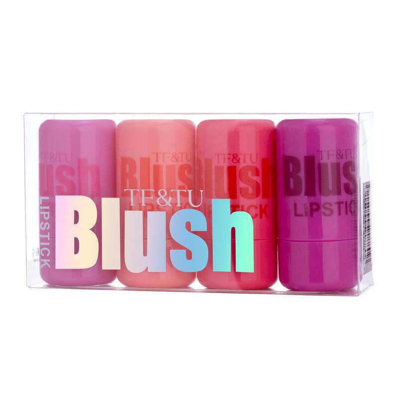 TF&TU Jelly Blush Stick: Dual-Purpose Lip & Cheek Color, Brightening Natural Contour
