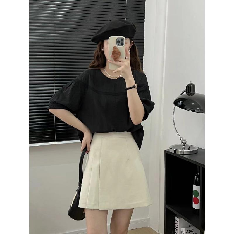 

Литературная милая кружевная рубашка с длинными рукавами, женская однотонная свободная блузка и рубашка, пуловер, топ M