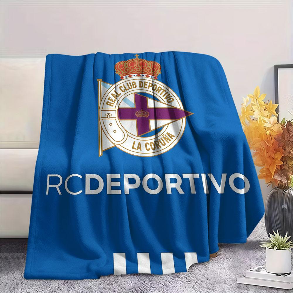 Deportivo Logo Blanket, High Quality Comfortable for All Seasons, Home Decor, Warmth and Comfort