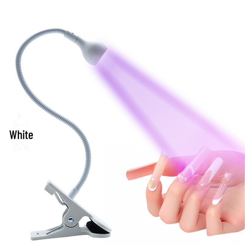 Creative UV LED Gooseneck Nail Art Beauty Desk Lamp with Clip
