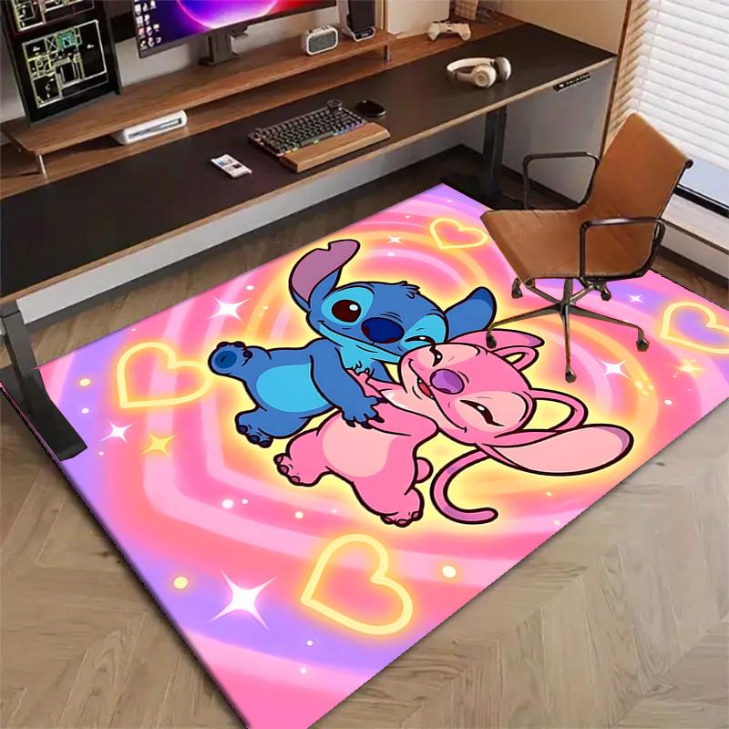 1pc S-Stitch Design Printed Area Rug Carpet for Bedroom Living Room Home Decor Rugs Mat Non Slip Mat Rug for Bedside