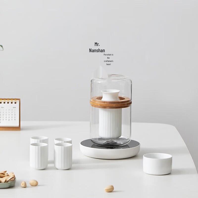 Mr. Nanshan Ceramic Warming Wine Set