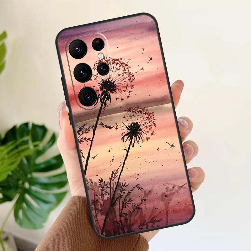 

Dandelion Soft Case For Samsung Galaxy S21 S22 S23 S24 S25 Ultra S9 S10 Plus S20 FE S24 FE Phone Cover Galaxy S20