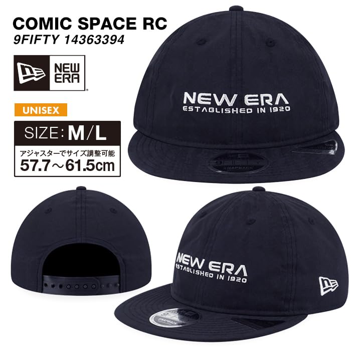 9FIFTY Kappe für Herren und Retro Crown Comic 9FIFTY Retro Crown Comic Space Black Snapback [New Era] Damen, Weltraum, [Gebraucht]
