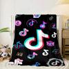 Neon music note  Blanket Flannel Blanket for bed, sofa, Camping, Hiking, Picnic Essentials, gift for family Fan gifts